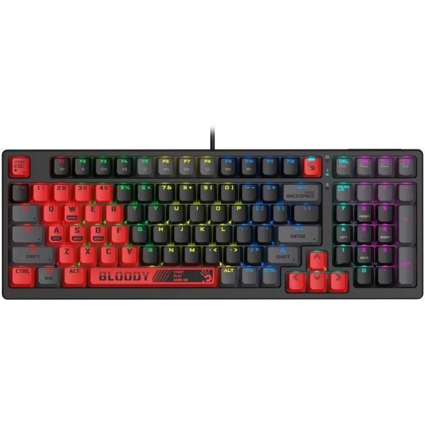 Клавиатура проводная A4Tech Bloody S98 Sports Red BLMS Plus USB, проводная, красный/черный s98 sports red blms red plus